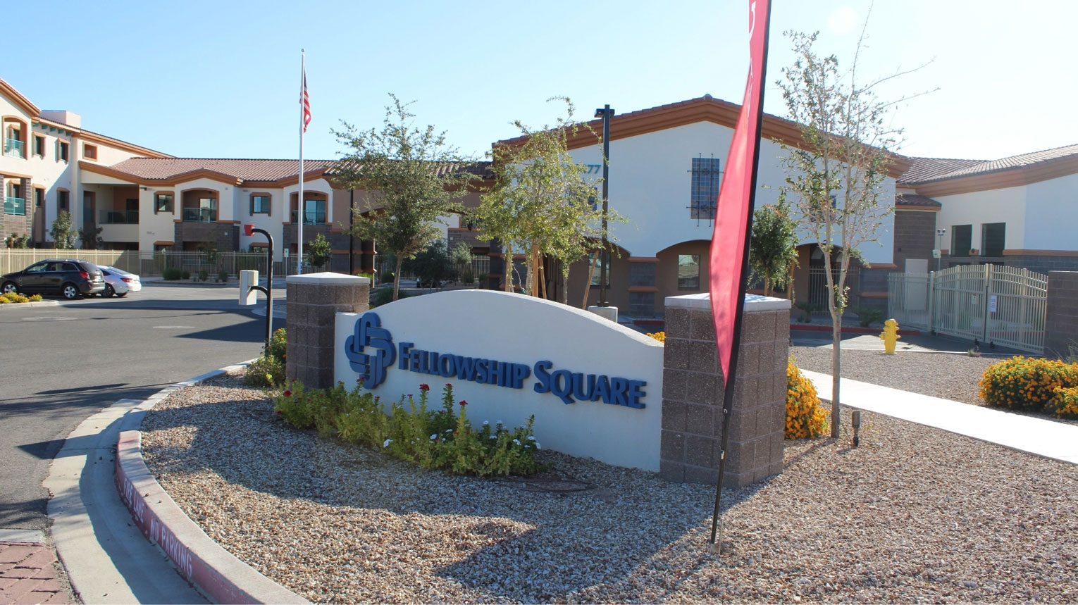 Exterior view of the Fellowship Square buildings